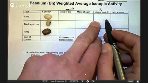 beanium isotope lab answer key Doc