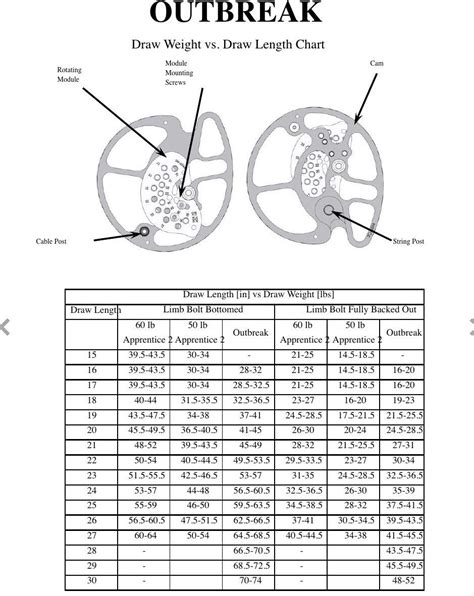 Bear Adapt 2 Draw Length Chart