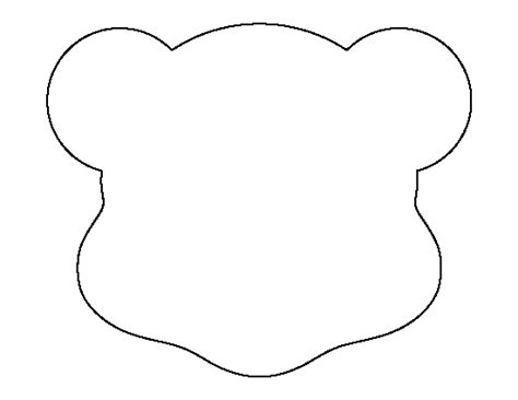 bear head cardboard template Reader