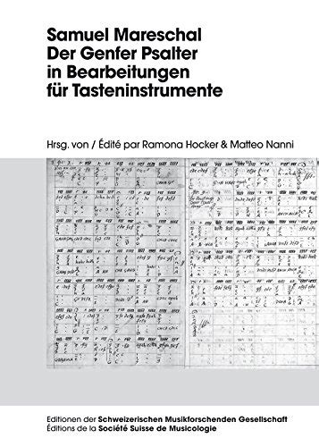 bearbeitungen tasteninstrumente schweizerischen musikforschenden gesellschaft Epub