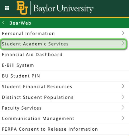 bearweb baylor university