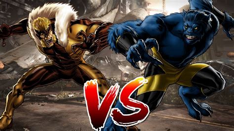 beast vs sabretooth