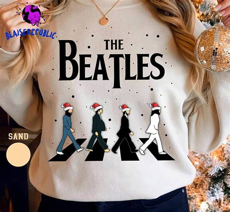 beatles christmas sweatshirt