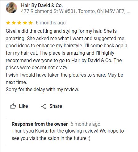 beauty salon review