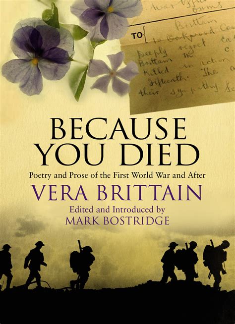 because you died poetry and prose of the first world war and after Reader