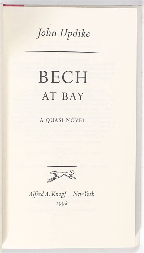 bech at bay a quasi novel quasi novels PDF