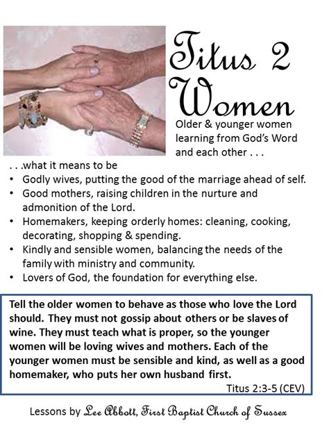 becoming a titus 2 woman a bible study PDF