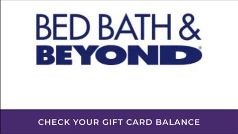 bed bath and beyond gift card balance Doc