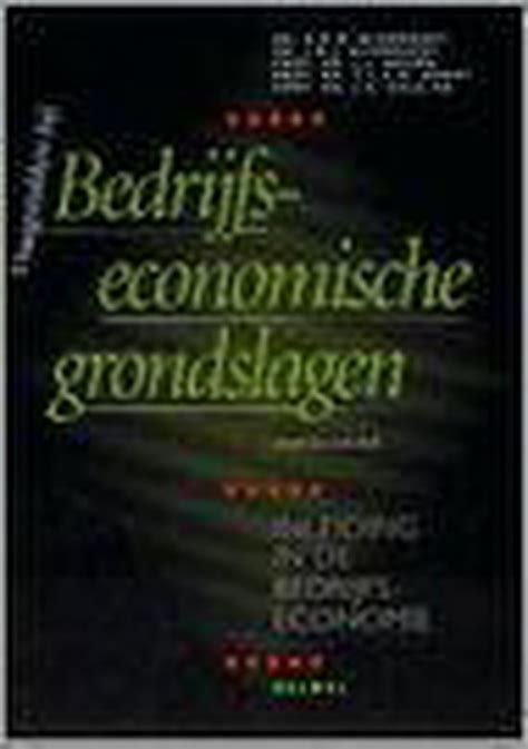bedrijfseconomische grondslagen inleiding in de bedrijfseconomie Kindle Editon