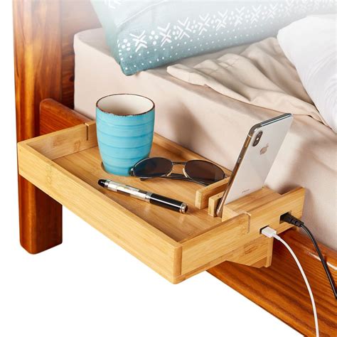 bedside shelf for dorm bed