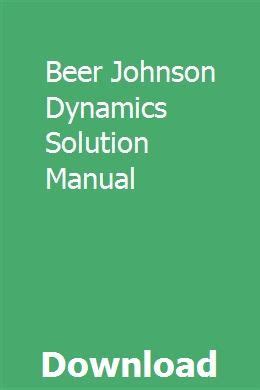 beer johnson dynamics solution manual 8th edition Reader