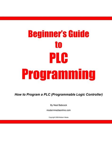 beginners guide to plc programming Kindle Editon