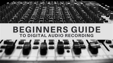 beginners guide to recording music PDF