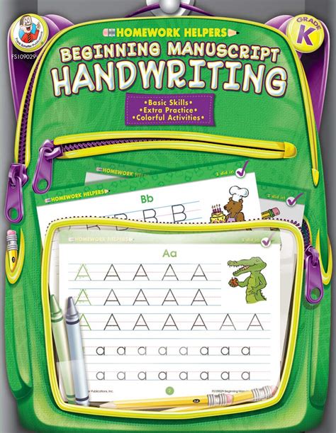 beginning manuscript handwriting grade k homework helper Epub