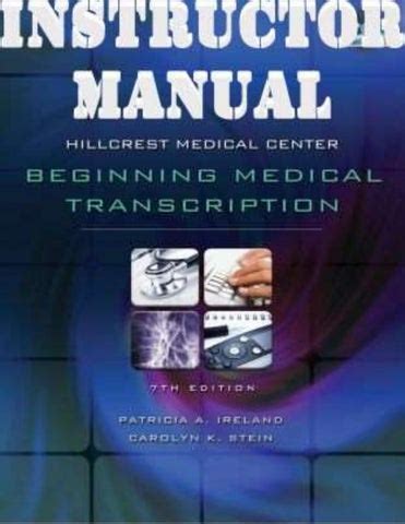 beginning medical transcription 7th edition answer key Doc