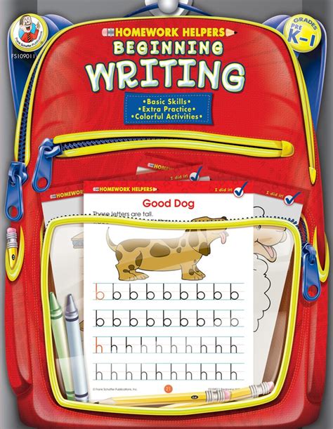 beginning writing grades pk 1 homework helper PDF