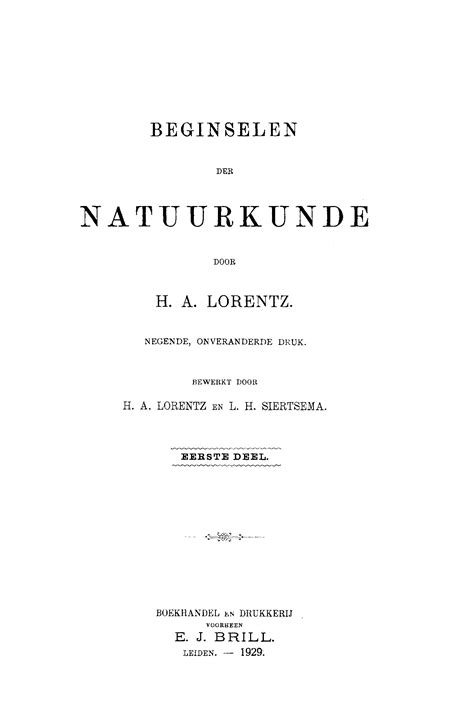 beginselen der natuurkunde eerste deel Doc