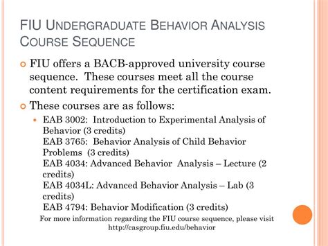 Behavior In Analyze Course Catalog Fiu