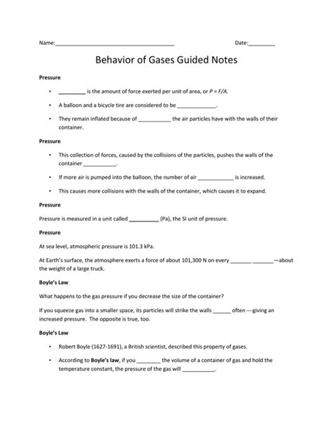 behavior of gases guided practice problems answers Reader