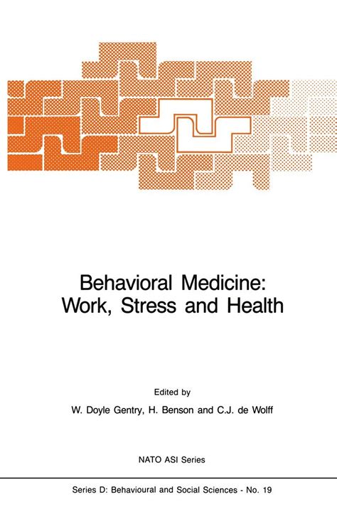 behavioral medicine work stress and health nato science series d Doc