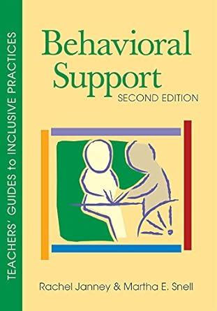 behavioral support second edition teachers Reader