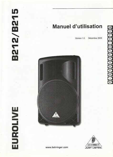 behringer b215 speakers owners manual Reader