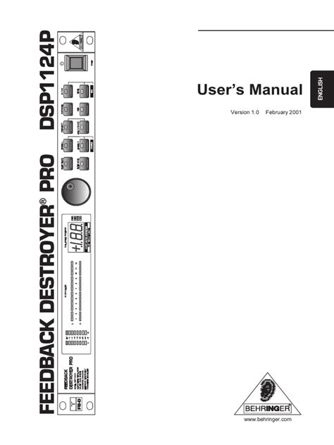 behringer dsp1124p user manual Reader
