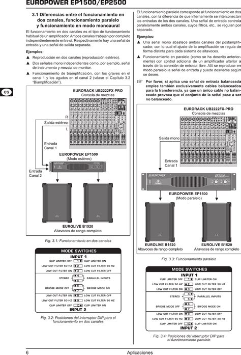 behringer ep2500 user guide PDF