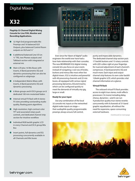 behringer x32 user manual Epub