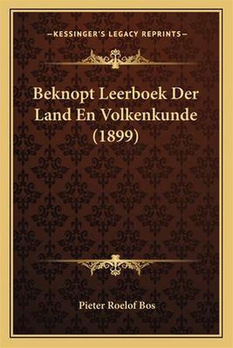 beknopt leerboek der land en volkenkunde PDF