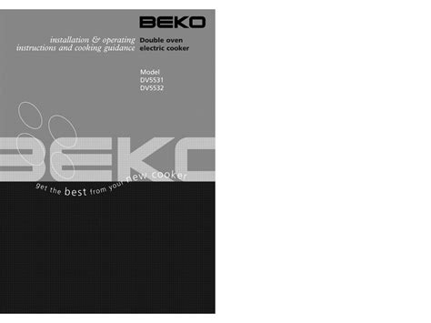 beko dv5531 user manual Doc