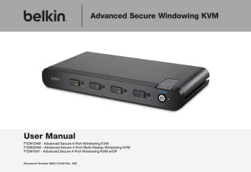 belkin kvm user manual PDF