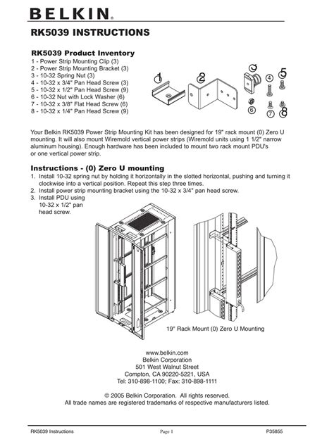 belkin rk5039 owners manual Epub