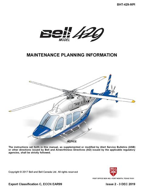 bell 429 maintenance manual Epub