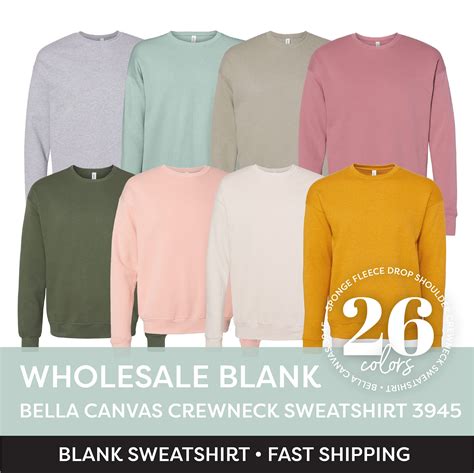 bella canvas blank sweatshirt