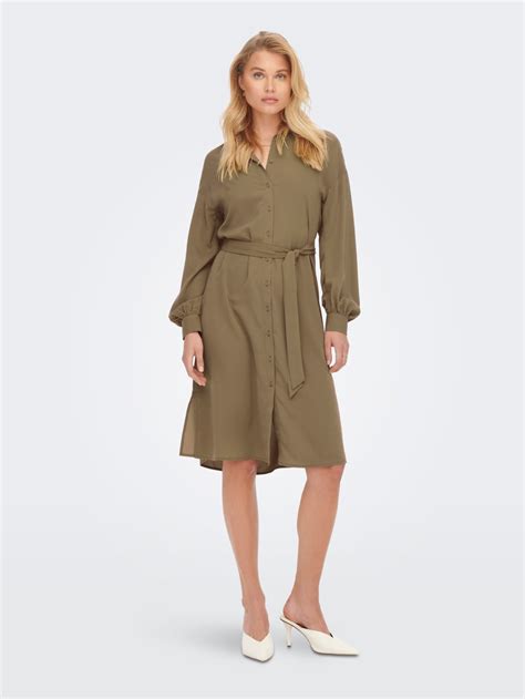 belt shirt dress