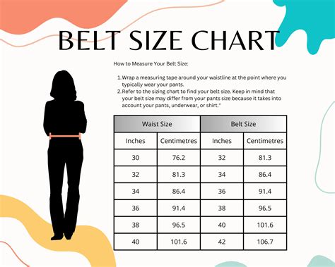Belt Size Chart Womens