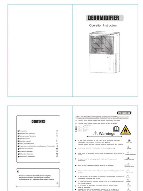 bemis dehumidifier manual guide pdf PDF