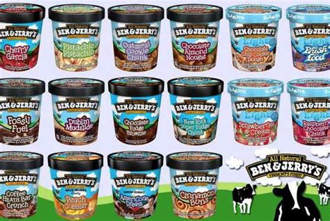 ben and jerry's ice cream flavours