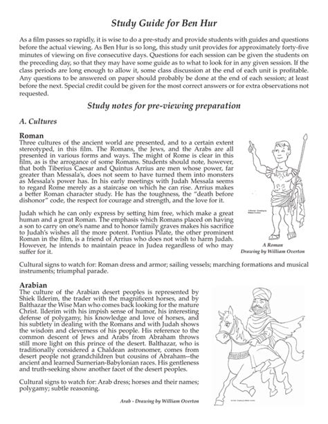 ben hur study guide answers Epub