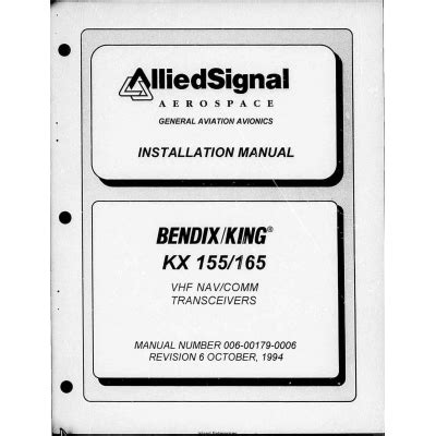 bendix king kx 155 maintenance manual manual Kindle Editon