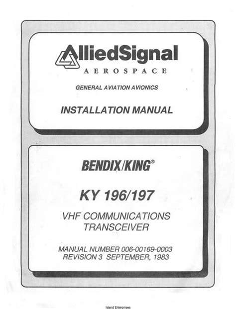 bendix king ky 197 manual Kindle Editon