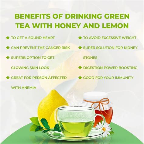 benefits of drinking green tea with lemon