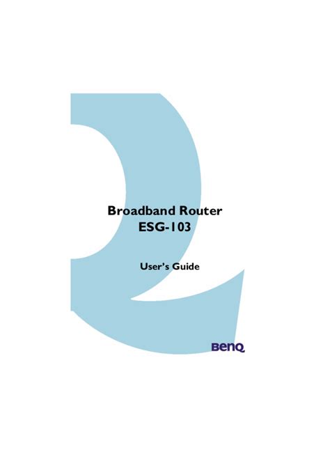 benq esg 103 owners manual Doc