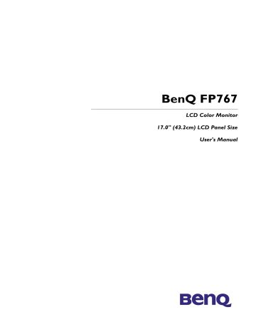 benq fp767 user guide Reader