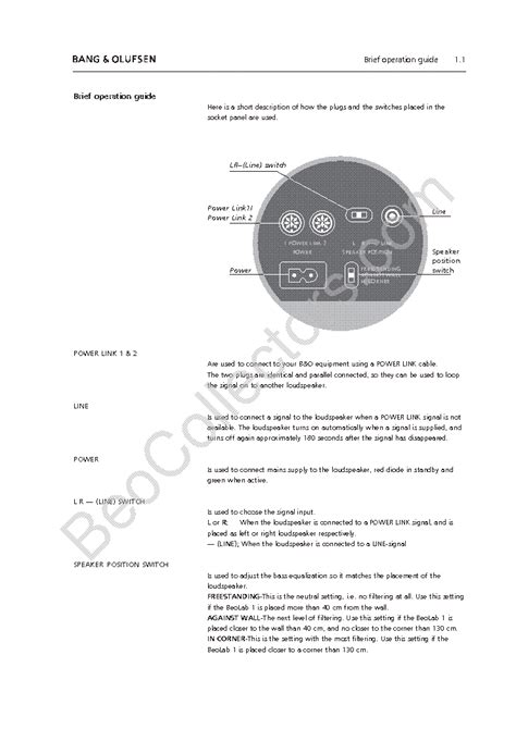 beolab 1 service manual Doc