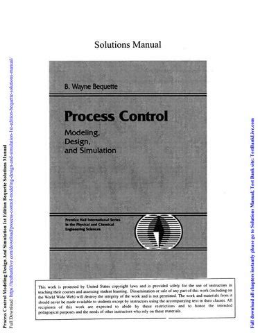 bequette solution manual Reader