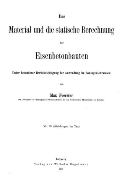 berechnung eisenbetonbauten besonderer ber?ksichtigung bauingenieurwesen Reader