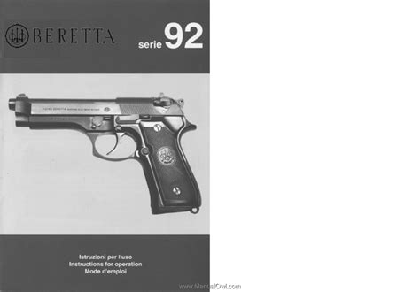 beretta 92fs user manual PDF
