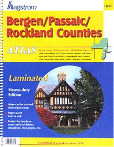 bergen or passaic or rockland laminated atlas Kindle Editon